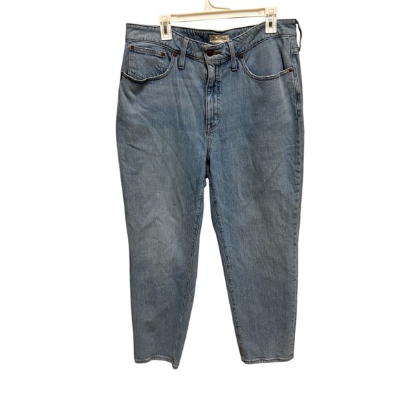 Madewell Denim - Madewell Light Wash Classic Straight Jean Size 14W Fitted Everyday Wear Casual